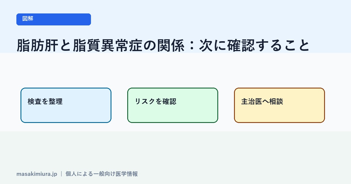 脂肪肝と脂質異常症の関係の図解2