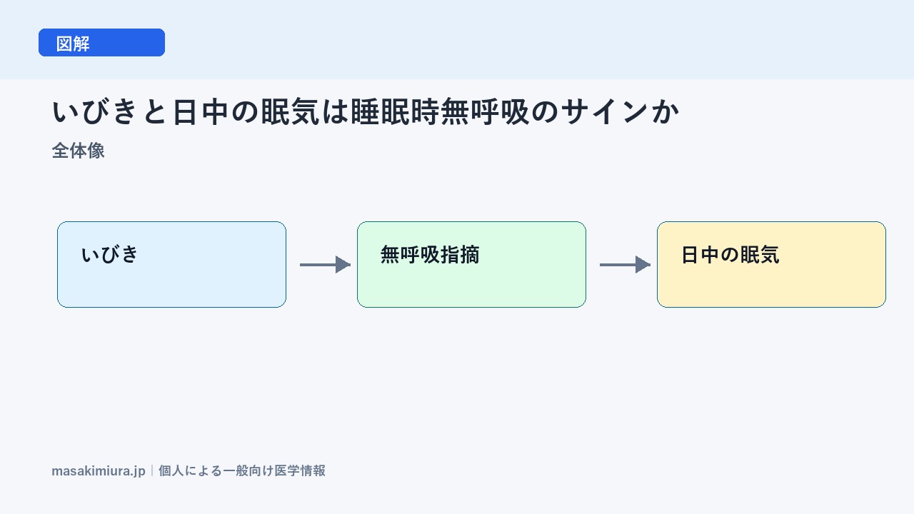 いびきと日中の眠気は睡眠時無呼吸のサインかの全体像